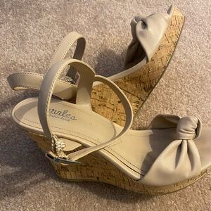 Charles by Charles David cork wedge platforms